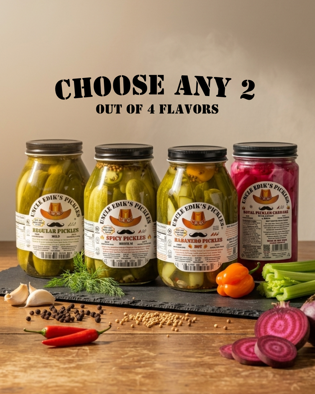 PICKLES - 2 PACK - FREE SHIPPING
