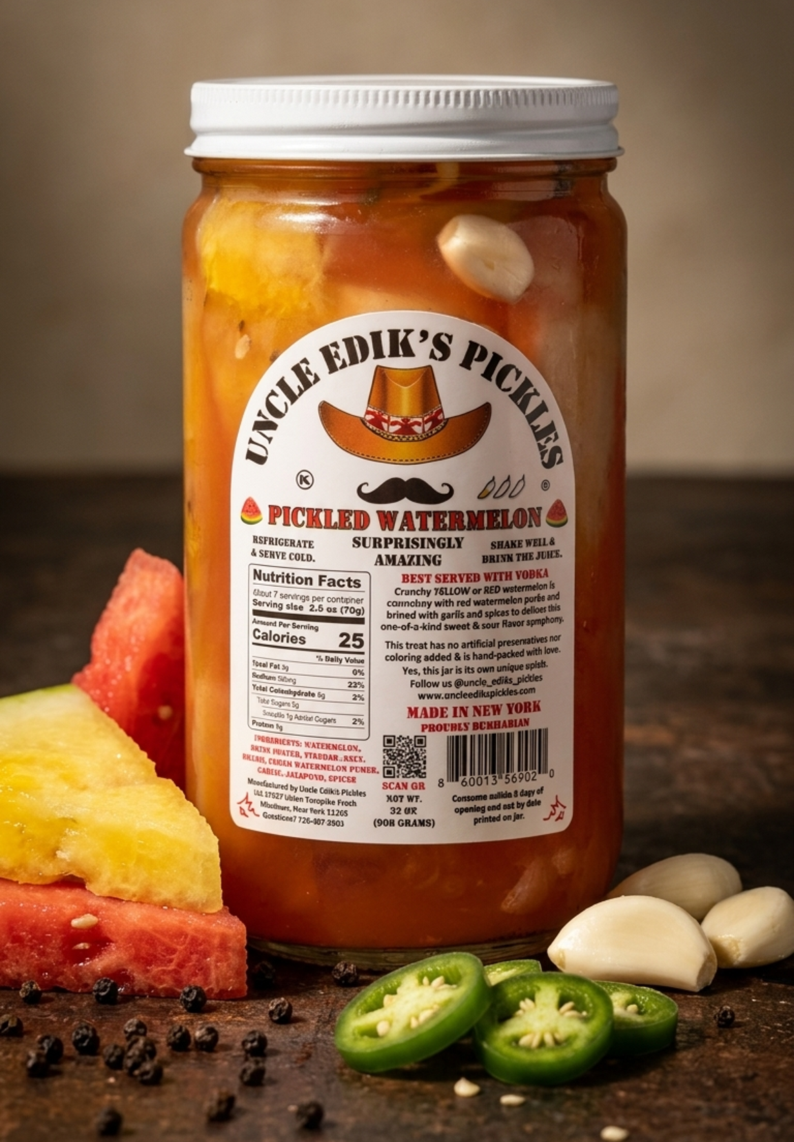 PICKLED WATERMELON - 2 PACK - CHOOSE 2 FLAVORS - FREE SHIPPING - *Select states*